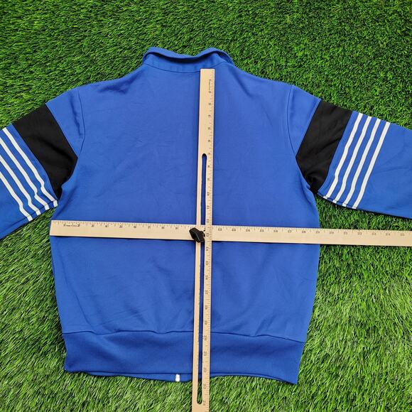 Vintage 90s Winning-Ways MOD Track Jacket Women M 19x23 Blue - Picture 6 of 13